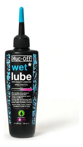 LUBRIFICANTE CORRENTE BIKE MUC-OFF WET LUBE ÓLEO 120ML