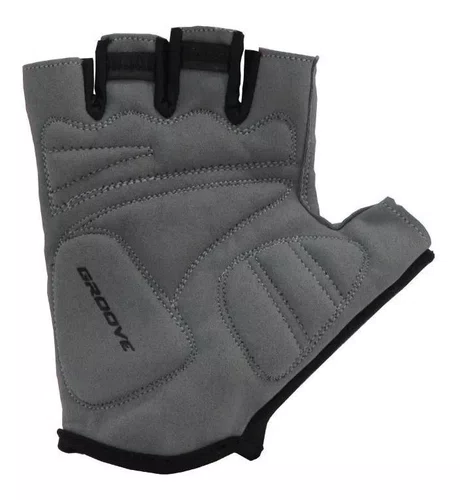 LUVA CICLISMO GROOVE GR1 MEIO DEDO VERMELHA CONFORTO
