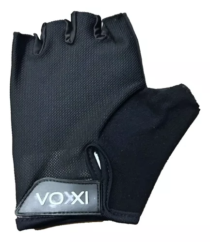 LUVA MEIO DEDO VOXXI COM POLEGAR ACOLCHOADO PRETA 