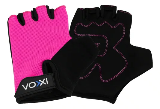 LUVA MEIO DEDO VOXXI COM POLEGAR ACOLCHOADO ROSA