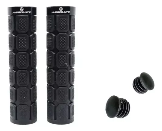 MANOPLA  ABSOLUTE LG2 MTB COM TRAVA PRETO CONFORTO