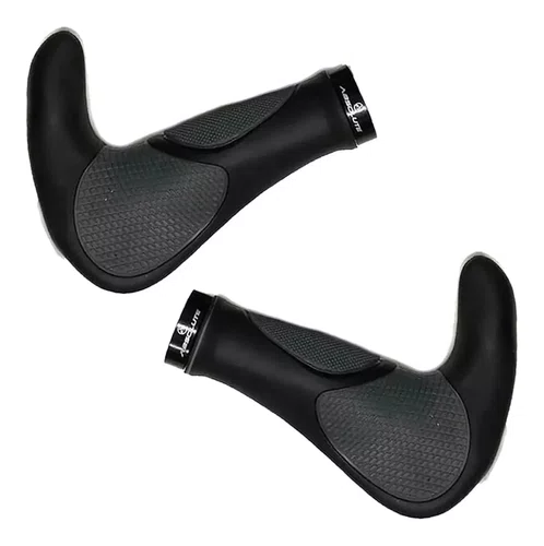MANOPLA MTB ERGONOMICA COM TRAVA E BAR END CONFORTO