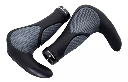 MANOPLA MTB ERGONOMICA COM TRAVA E BAR END CONFORTO