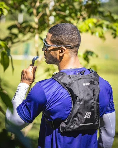 MOCHILA DE HIDRATAÇÃO HUPI HUWE LITE PRETO COM REFIL