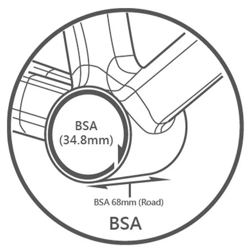MOVIMENTO CENTRAL BSA TRIPEAK DE CERAMICA  ROSCA INGLESA