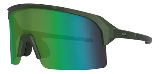 ÓCULOS HB EDGE ESPORTIVO MATTE METALLIC GREEN CHROMEN SOLAR