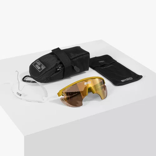 OCULOS SCICON AEROWING LAMON AMARELO LENTE BRONZE