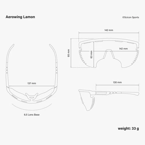 OCULOS SCICON AEROWING LAMON AMARELO LENTE BRONZE