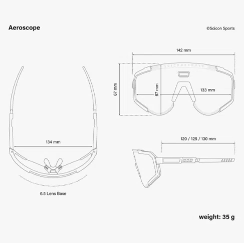 OCULOS SCICON EDICAO LIMITADA AEROSCOPE AMARELO