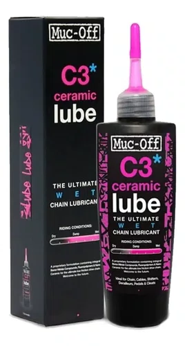 ÓLEO LUBRIFICANTE BIKE WET CERAMIC LUBE ÚMIDO MUC-OFF 120ML