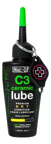 ÓLEO LUBRIFICANTE MUC-OFF C3 DRY SECO 50ML PARA BICICLETA