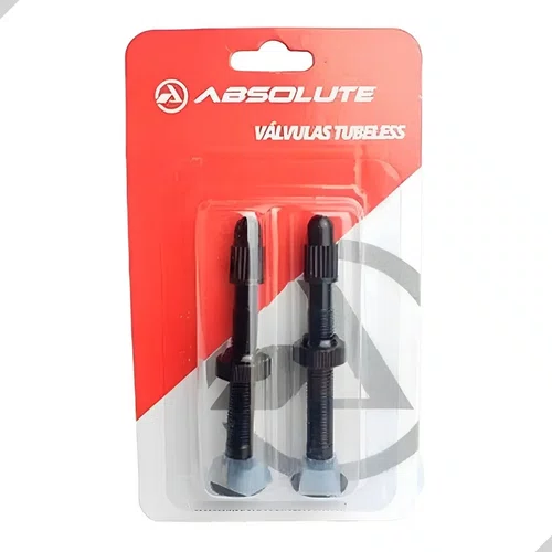 PAR VÁLVULAS BICOS TUBELESS ABSOLUTE PRESTA ALUMÍNIO 48MM