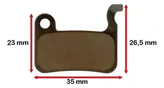 PASTILHA DE FREIO ABSOLUTE ABS-04S ORGÂNICA SHIMANO