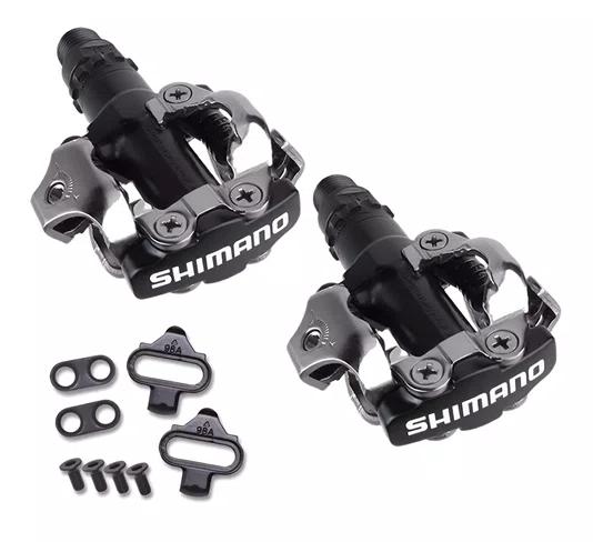 PEDAL CLIP SHIMANO SPEED PD-M520 PRETO COM TACOS