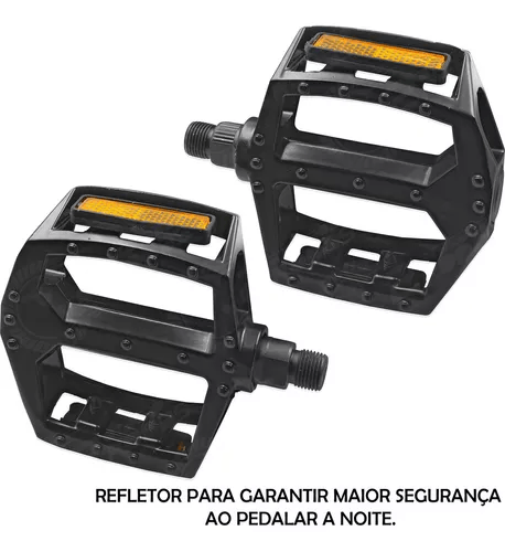 PEDAL PLATAFORMA BIKE MTB ALUMINIO 9/16 F.STYLE ROSCA GROSSA