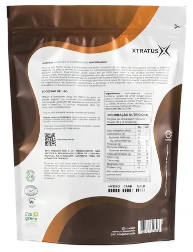 PÓS TREINO XTRATUS 4:1 CACAU 1KG