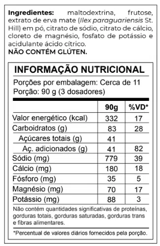PRÉ E INTRATREINO EM PÓ XTRATUS MATE VERDE CAF 200 - 1KG