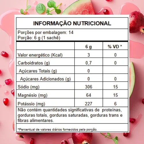 REPOSITOR ELETRÓLITOS LIQUIDZ MELANCIA ROMÃ SACHÊ 5G