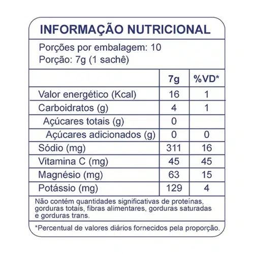 SACHÊ HIDRA ELETRÓLITOS EM PÓ DOBRO 7G SABOR LIMÃO