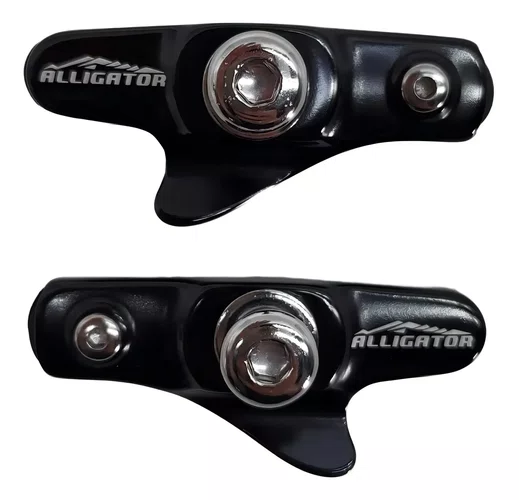 SAPATA DE FREIO SPEED COM REFIL ALLIGATOR 55MM PRETO PAR