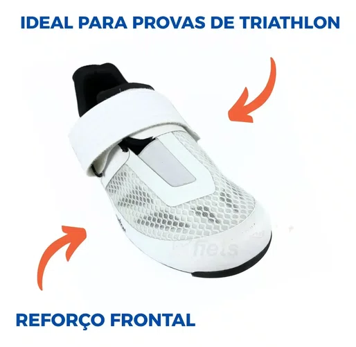 SAPATILHA ABSOLUTE TRIATHLON TRITON BRANCO CICLISMO SPEED