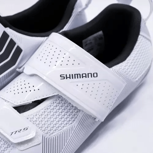 SAPATILHA CICLISMO SHIMANO TR5 SH-TR501 BRANCA TRIATHLON