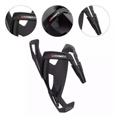 SUPORTE DE GARRAFA ELITE CUSTOM RACE PLUS CINZA E PRETO