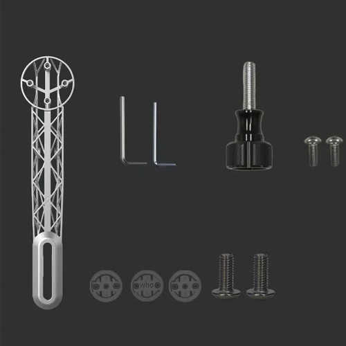 SUPORTE FRONTAL PARA GPS SAMASSI TITÂNIO 3D UNIVERSAL CURTO 