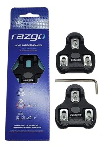 TAQUINHO SAPATILHA SPEED TACO PRETO KEO P/ PEDAL LOOK ROAD