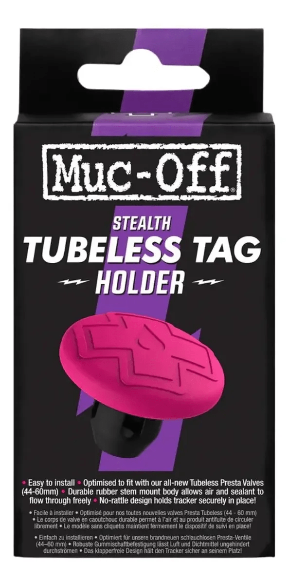 SUPORTE RASTREADOR MUC-OFF PNEU TUBELESS TAG HOLDER STEALTH