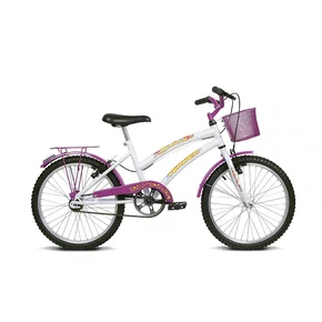 BICICLETA INFANTIL VERDEN BREEZE BRANCO E ROSA ARO 20