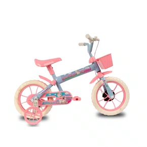 BICICLETA INFANTIL VERDEN PATY ARO 12 AZUL BEBÊ E ROSA