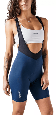 BRETELLE CICLISMO FEMININO NOMAD CORE AZUL MARINHO
