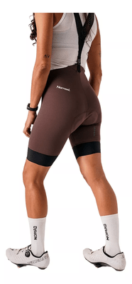 BRETELLE CICLISMO FEMININO NOMAD RACING APEX MARROM