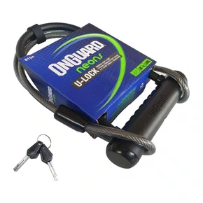 CADEADO PARA BICICLETA ONGUARD U-LOCK NEONS 10MM X 1200MM