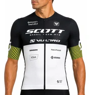 CAMISA CICLISMO FREE FORCE AERO EQUIPE SCOTT MASCULINA