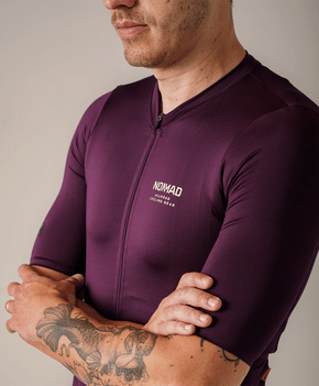 CAMISA DE CICLISMO NOMAD RACING APEX ROXO MASCULINO