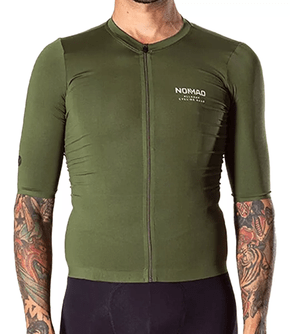 CAMISA DE CICLISMO NOMAD RACING APEX VERDE MASCULINA