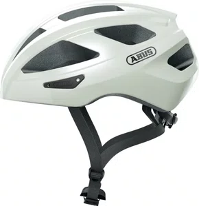CAPACETE DE CICLISMO ABUS MACATOR MTB SPEED BRANCO PEROLA