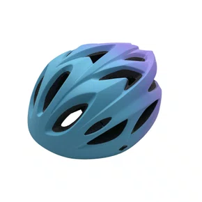 CAPACETE DE CICLISMO RAD7 AZUL E LILAS COM LED