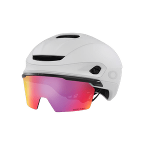 CAPACETE OAKLEY ARO7 ROAD MIPS BRANCO FOSCO LENTE PRIZM