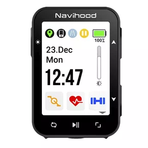 CICLOCOMPUTADOR COM GPS NAVIHOOD L2 TELA COLORIDA