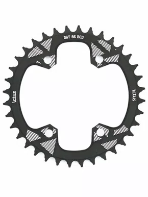 COROA ICTUS BCD 96 ASSIMÉTRICA 36T PRETA