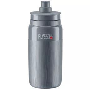 GARRAFA ELITE FLY TEX 550ML CINZA CARAMANHOLA BIKE