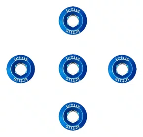 KIT DE PARAFUSO DE COROA ICTUS COM 5 PEÇAS AZUL