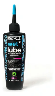 LUBRIFICANTE CORRENTE BIKE MUC-OFF WET LUBE ÓLEO 120ML