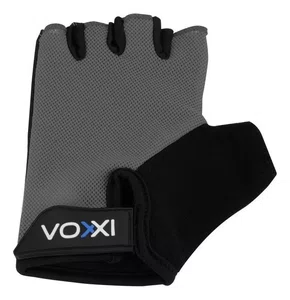 LUVA MEIO DEDO VOXXI COM POLEGAR ACOLCHOADO CINZA