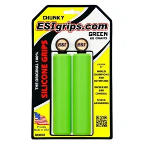 MANOPLA ESI GRIPS CHUNKY VERDE 32MM SILICONE MTB