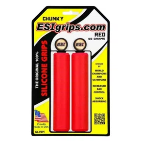MANOPLA ESI GRIPS CHUNKY VERMELHA 32MM SILICONE MTB