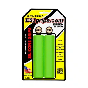 MANOPLA ESI GRIPS EXTRA CHUNKY VERDE 34MM SILICONE MTB